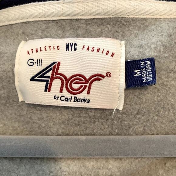 CARL BANKS 4HER Women's Chicago Bears Kick Off Football Full Zip Sweatshirt Sz M - Picture 6 of 8